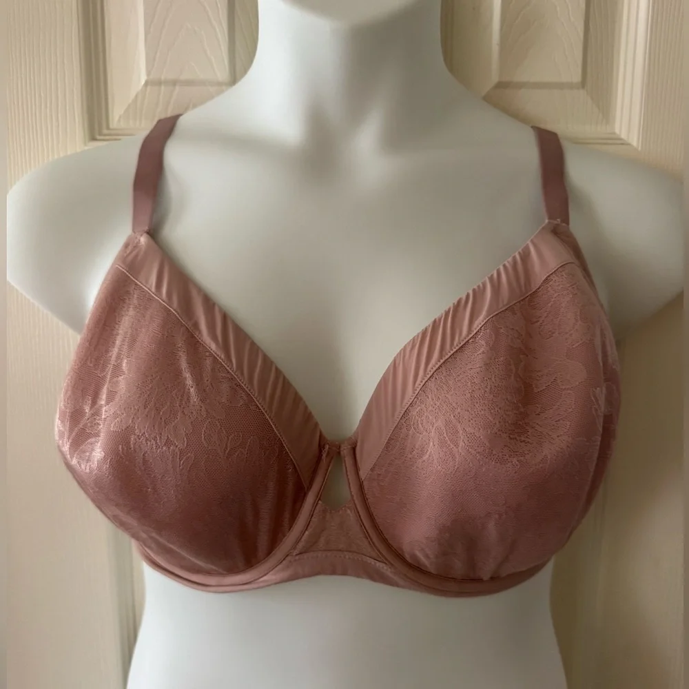 Soma Bra 40G Lightest Lift Perfect Coverage Lace Underwire Pink Underwire